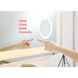 Lux 30 X 27 inch Glossy White Lighted Wall Mirror