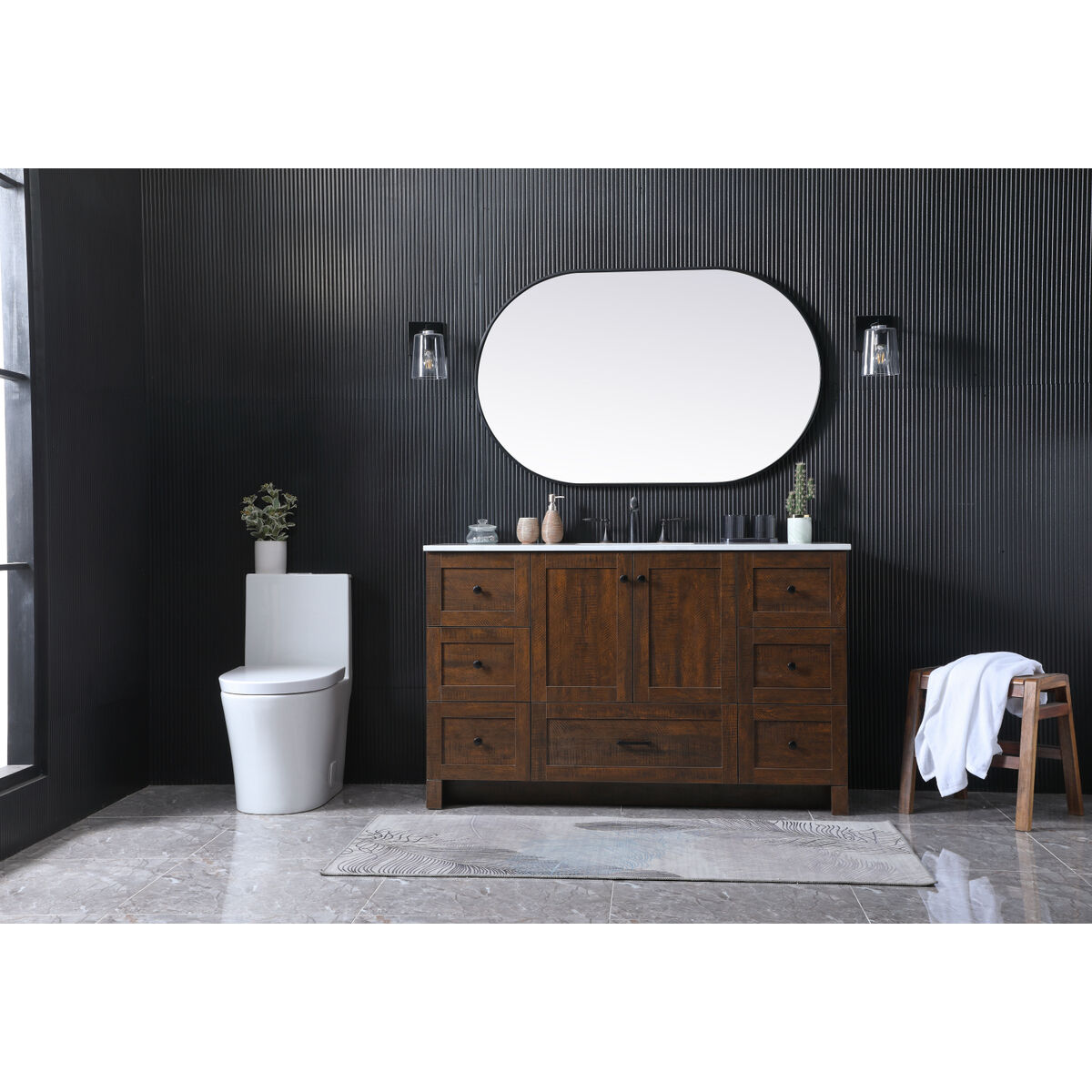 Soma 54 X 19 X 34 inch Expresso Vanity Sink Set