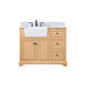 Franklin 42 X 22 X 35 inch Natural Wood Bathroom Vanity Cabinet