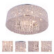 Amelie 10 Light 24 inch Chrome Flush Mount Ceiling Light