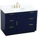 Blake 48 X 22 X 34 inch Blue Vanity Sink Set
