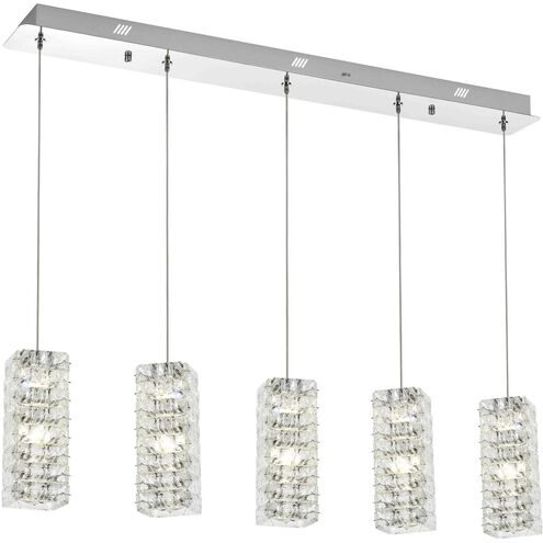 Aston 5 Light 5 inch Chrome Pendant Ceiling Light