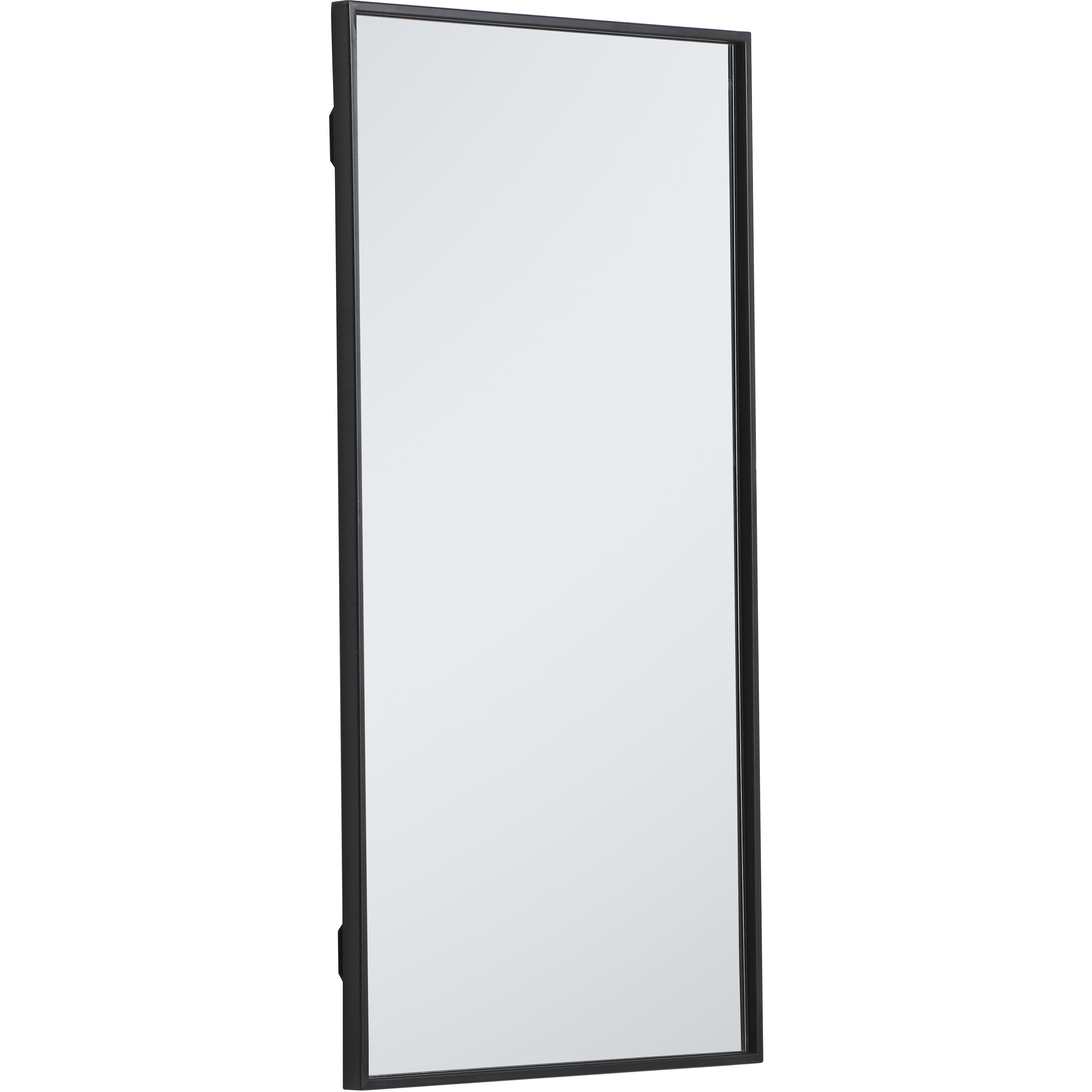Monet 36 X 18 inch Black Wall Mirror