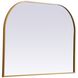 Blaire 40 X 30 inch Brass Mirror