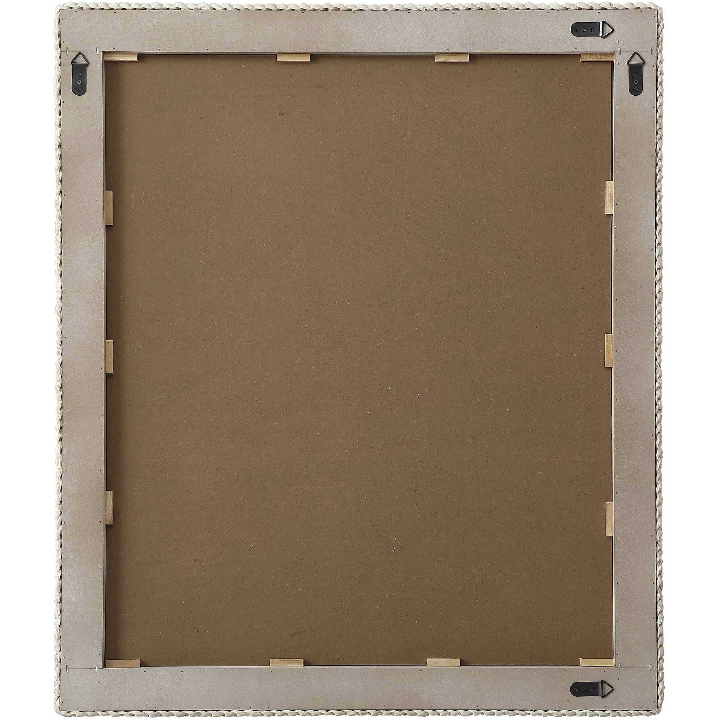 Marlowe 42 X 36 inch Linen White Mirror