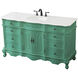 Danville 60 X 21 X 36 inch Vintage Mint Vanity Sink Set