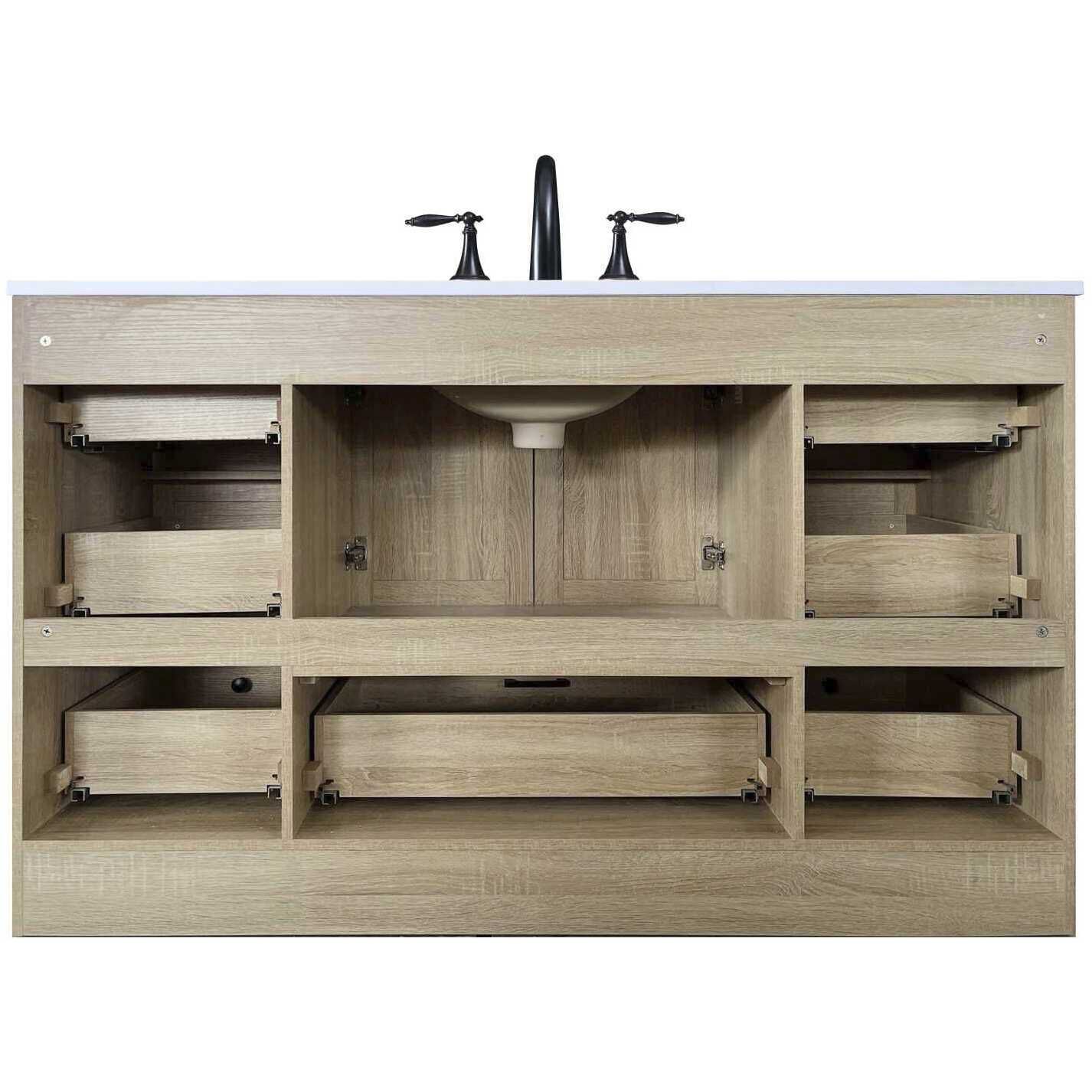 Soma 54 X 34 inch Mango Wood Bathroom Vanity Cabinet