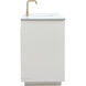 Blake 60 X 22 X 34 inch White Vanity Sink Set