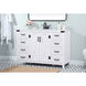 Grant 48 X 19 X 34 inch White Vanity Sink Set