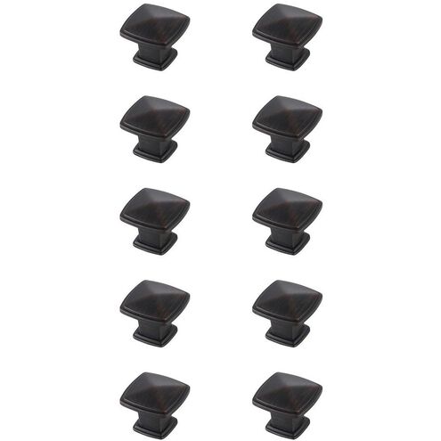 Marcel Oil-Rubbed Bronze Hardware Cabinet Knob, Set of 10