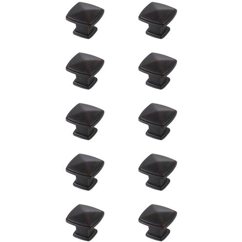 Marcel Oil-Rubbed Bronze Hardware Cabinet Knob, Set of 10