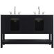 Theo 54 X 34 inch Black Bathroom Vanity Cabinet