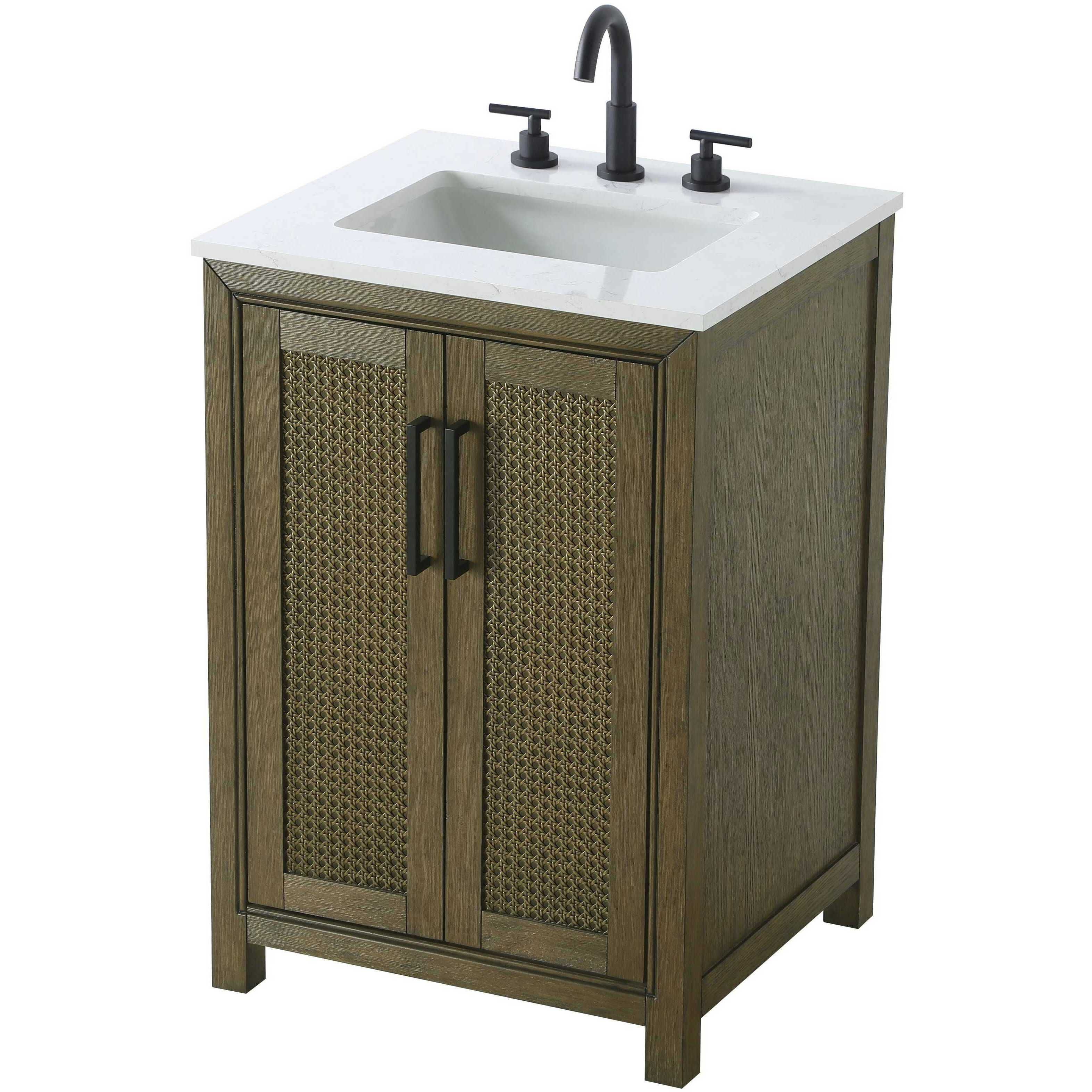 Alina 24 X 35 inch Hazel Oak Bathroom Vanity Cabinet