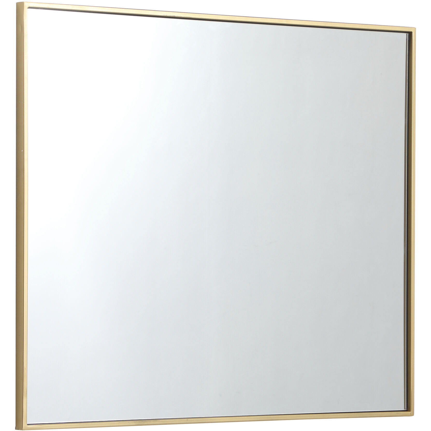 Monet 36 X 30 inch Brass Wall Mirror