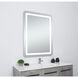 Genesis 40 X 30 inch Glossy White LED Mirror