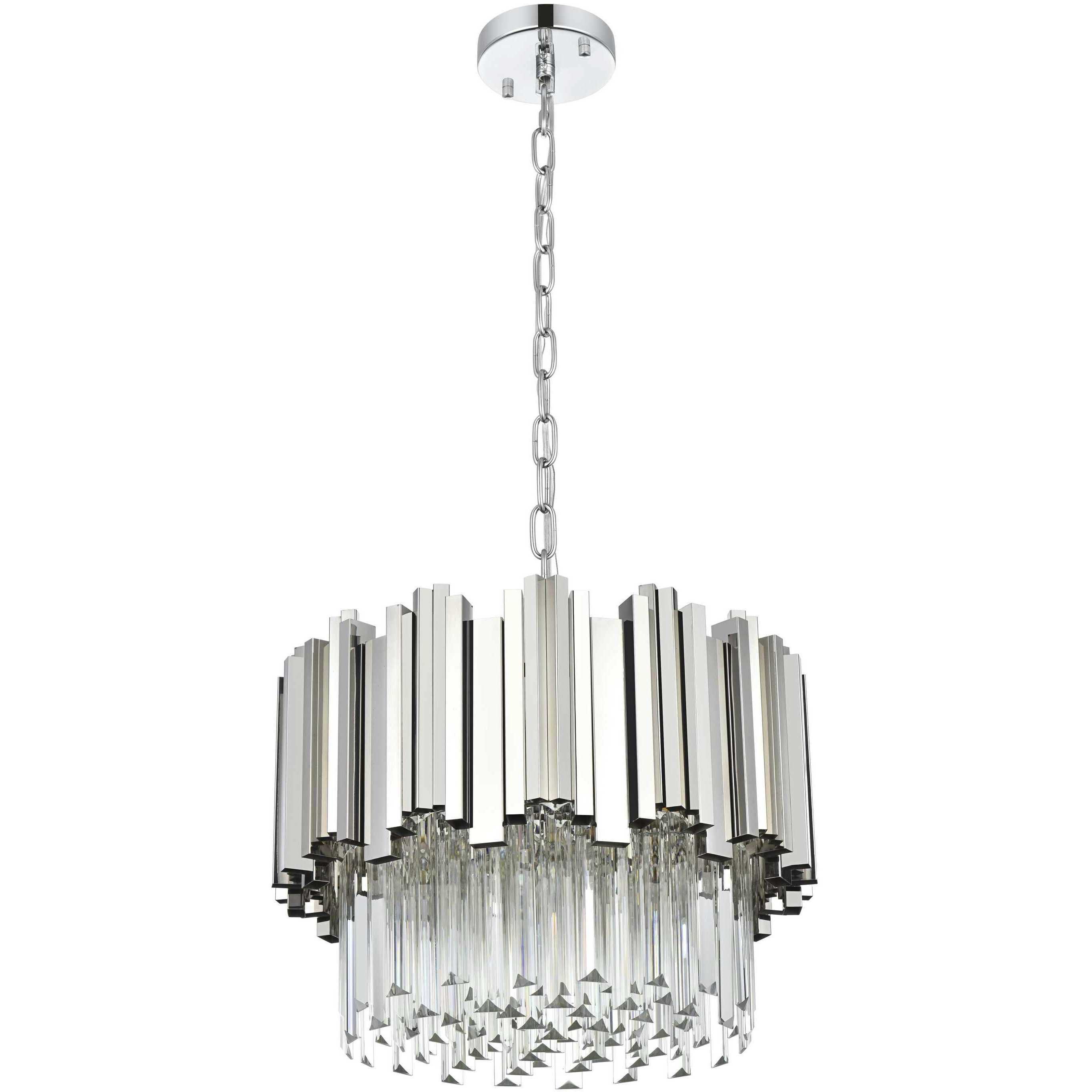 Willow 4 Light 16 inch Chrome Chandelier Ceiling Light