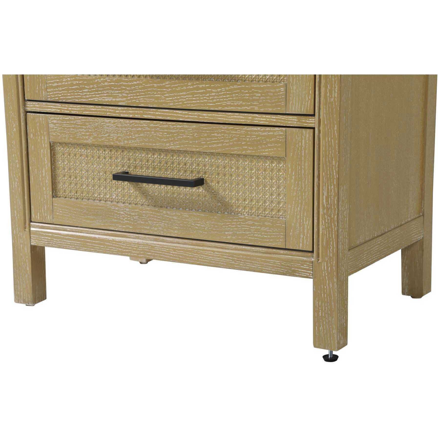 Alina Linen Oak Bathroom Storage Cabinet