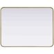 Remy 36 X 27 inch Brass Mirror