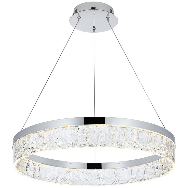 Linden 1 Light 22 inch Chrome Chandelier Ceiling Light