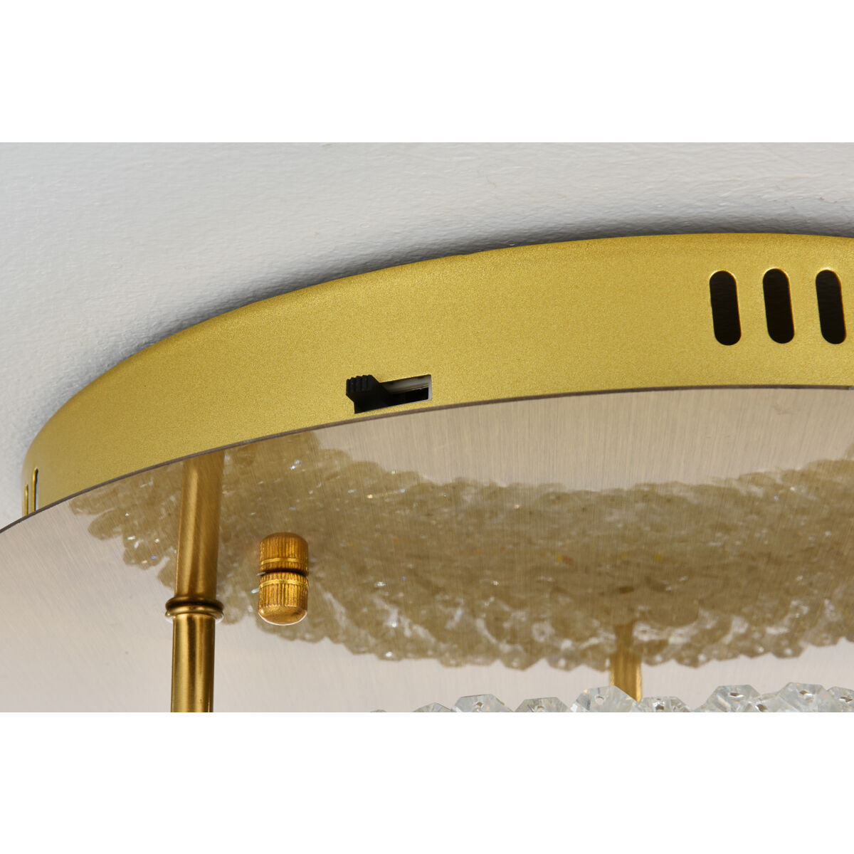 Bowen 1 Light 14 inch Satin Gold Flush Mount Ceiling Light