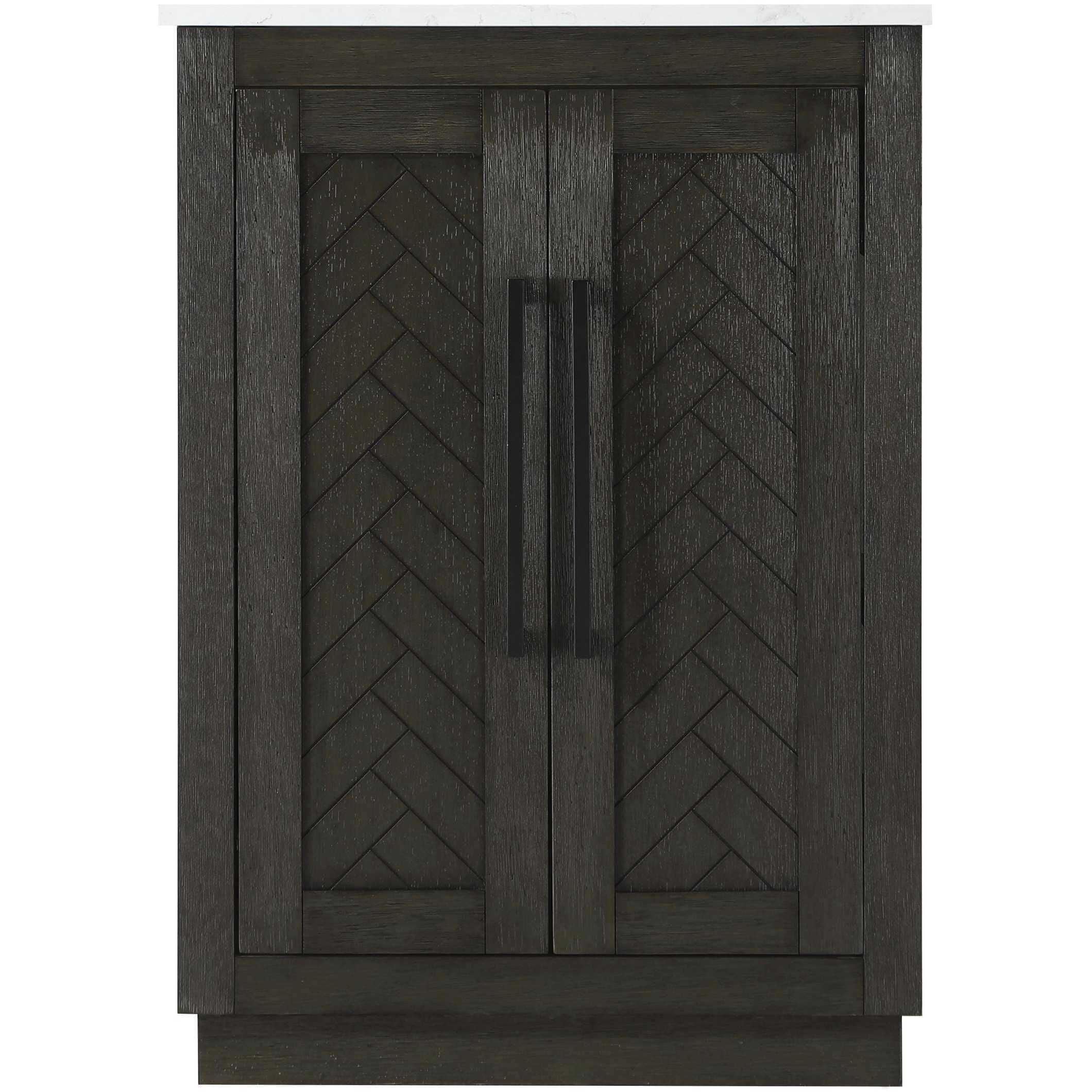 Chase 24 X 34 inch Chocolate Oak Bathroom Vanity Cabinet