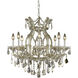 Maria Theresa 9 Light 26 inch Golden Teak Dining Chandelier Ceiling Light in Royal Cut