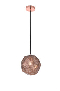 Kronos 1 Light 10 inch Copper Pendant Ceiling Light, Urban Classic