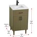 Chandler 20 X 34 inch Chestnut Brown Bathroom Vanity Cabinet