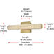 Bowen 1 Light 18 inch Satin Gold Wall Sconce Wall Light