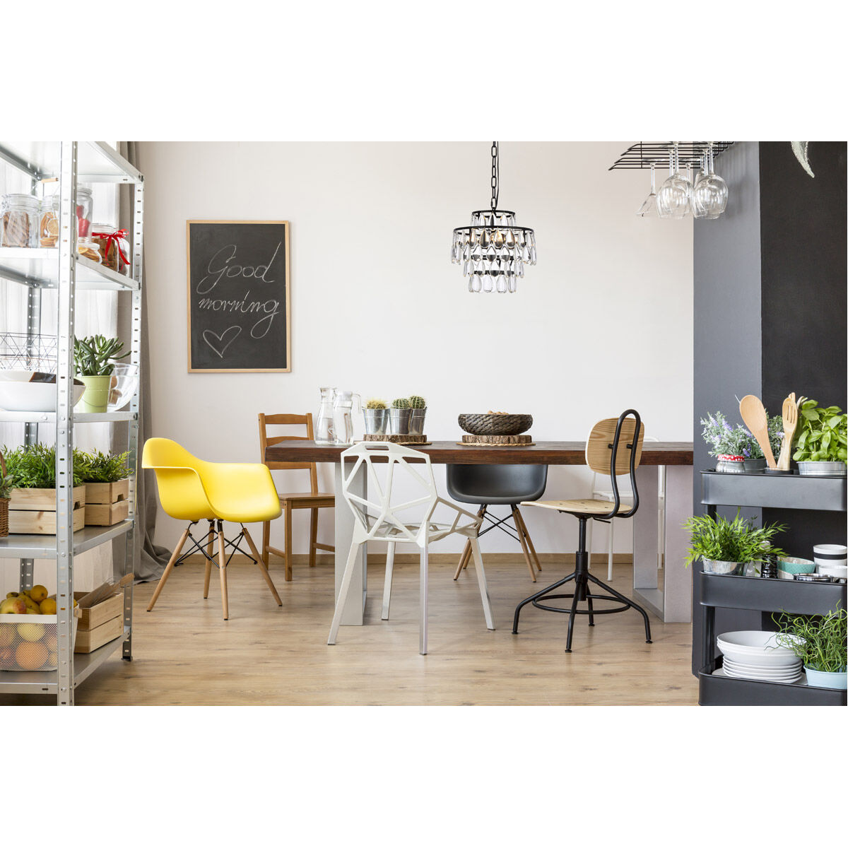 Mila 3 Light 12 inch Black Pendant Ceiling Light