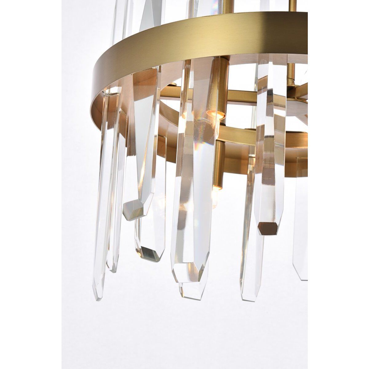 Serena 6 Light 12 inch Satin Gold Pendant Ceiling Light