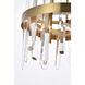 Serena 6 Light 12 inch Satin Gold Pendant Ceiling Light
