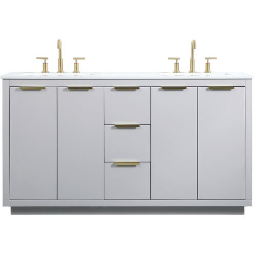 Blake 60 X 22 X 34 inch Grey Vanity Sink Set
