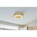 Bowen 1 Light 18 inch Satin Gold Flush Mount Ceiling Light