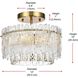 Emilia 3 Light 12 inch Satin Gold Flush Mount Ceiling Light