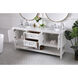 Metropolis 72 X 22 X 34 inch White Vanity Sink Set