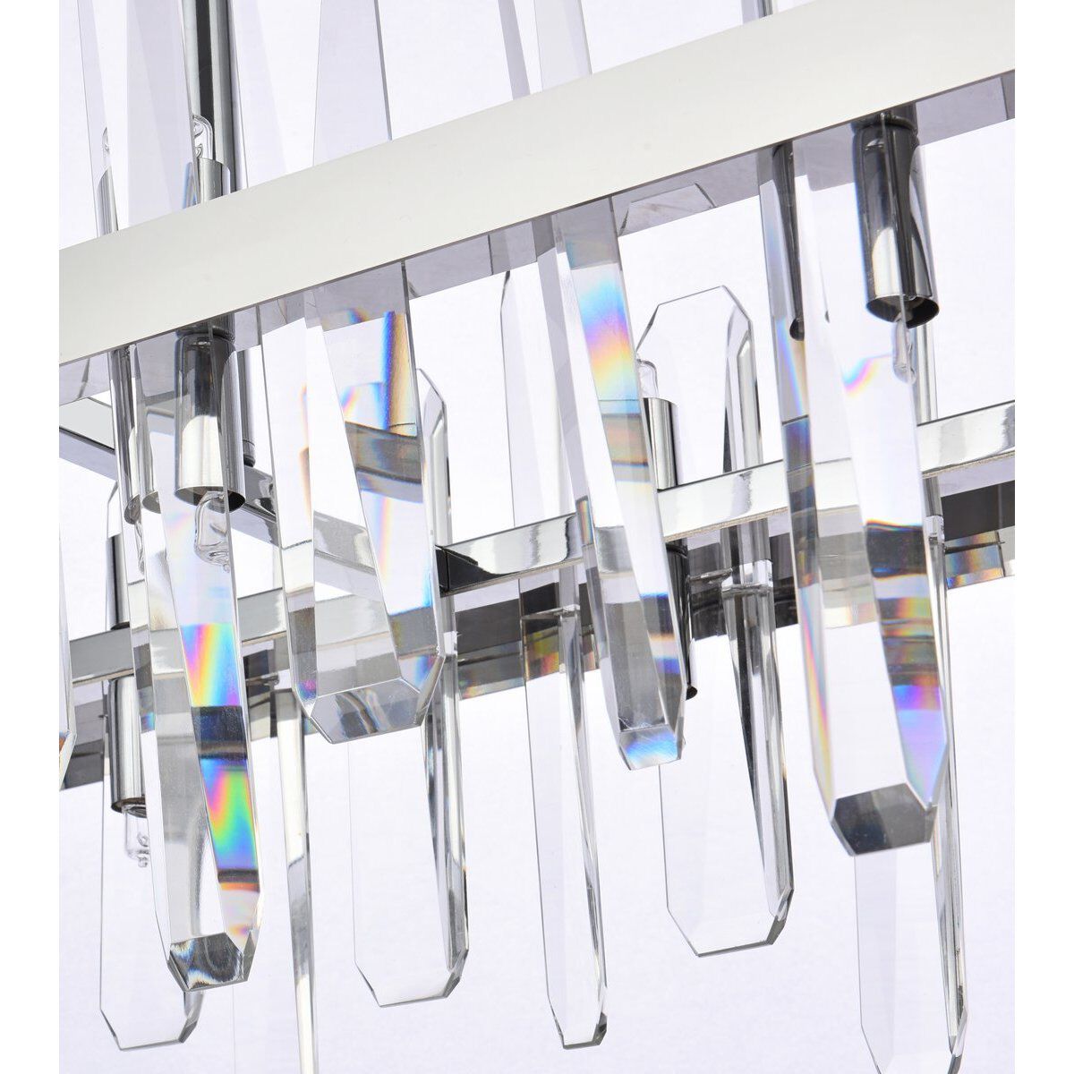 Serena 24 Light 42 inch Chrome Linear Chandelier Ceiling Light