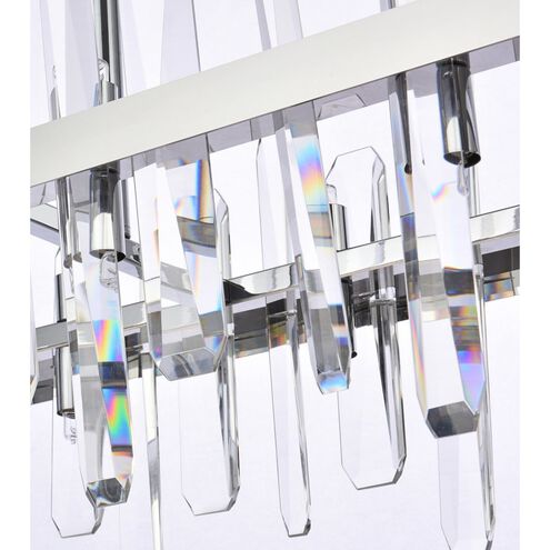 Serena 24 Light 42 inch Chrome Linear Chandelier Ceiling Light