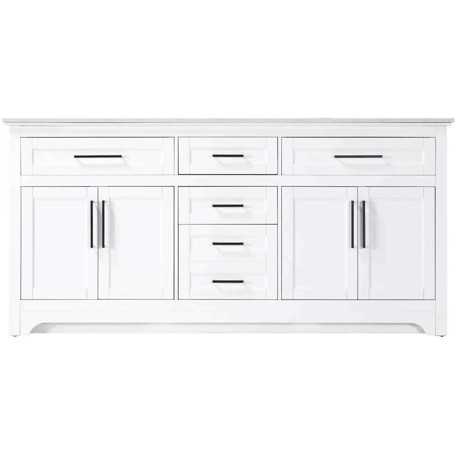 Remington 72 X 35 inch White Bathroom Vanity Cabinet