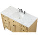 Park Avenue 48 X 21.5 X 35 inch Natural Wood Vanity Sink Set