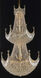 Corona 36 Light 36 inch Gold Foyer Ceiling Light in Royal Cut