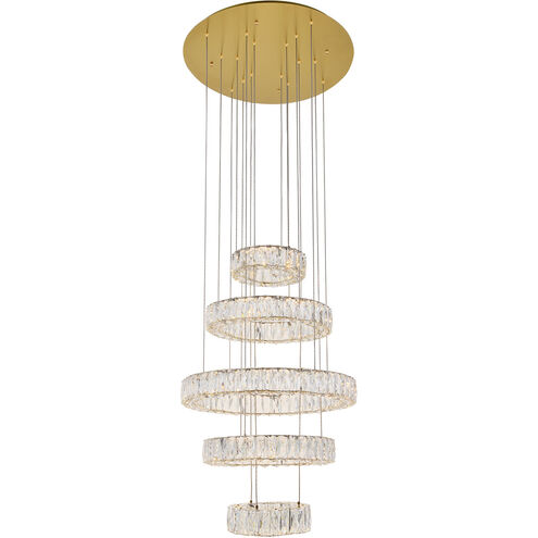Monroe LED 26 inch Gold Pendant Ceiling Light