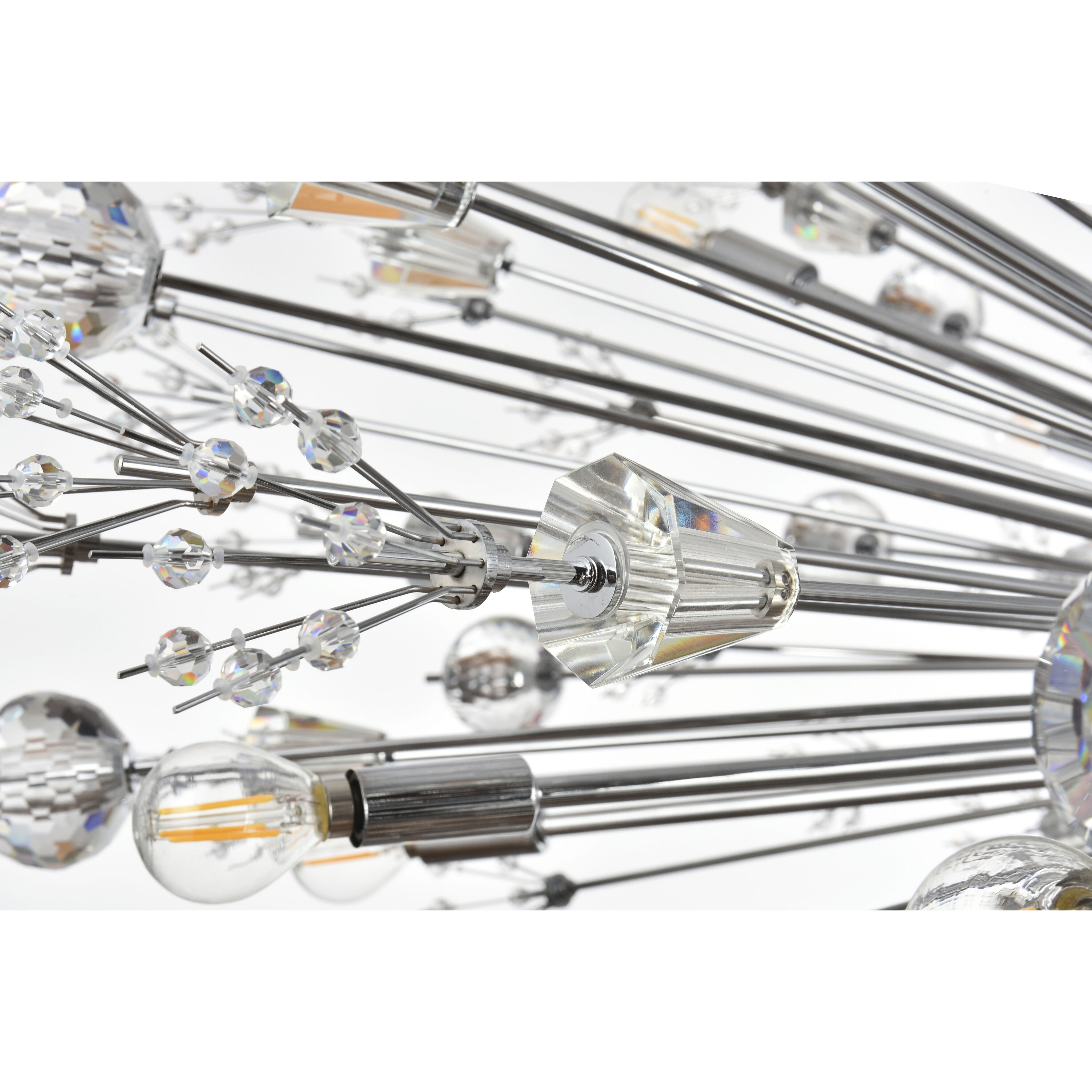 Vera 90 Light 50 inch Chrome Chandelier Ceiling Light