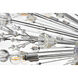 Vera 90 Light 50 inch Chrome Chandelier Ceiling Light