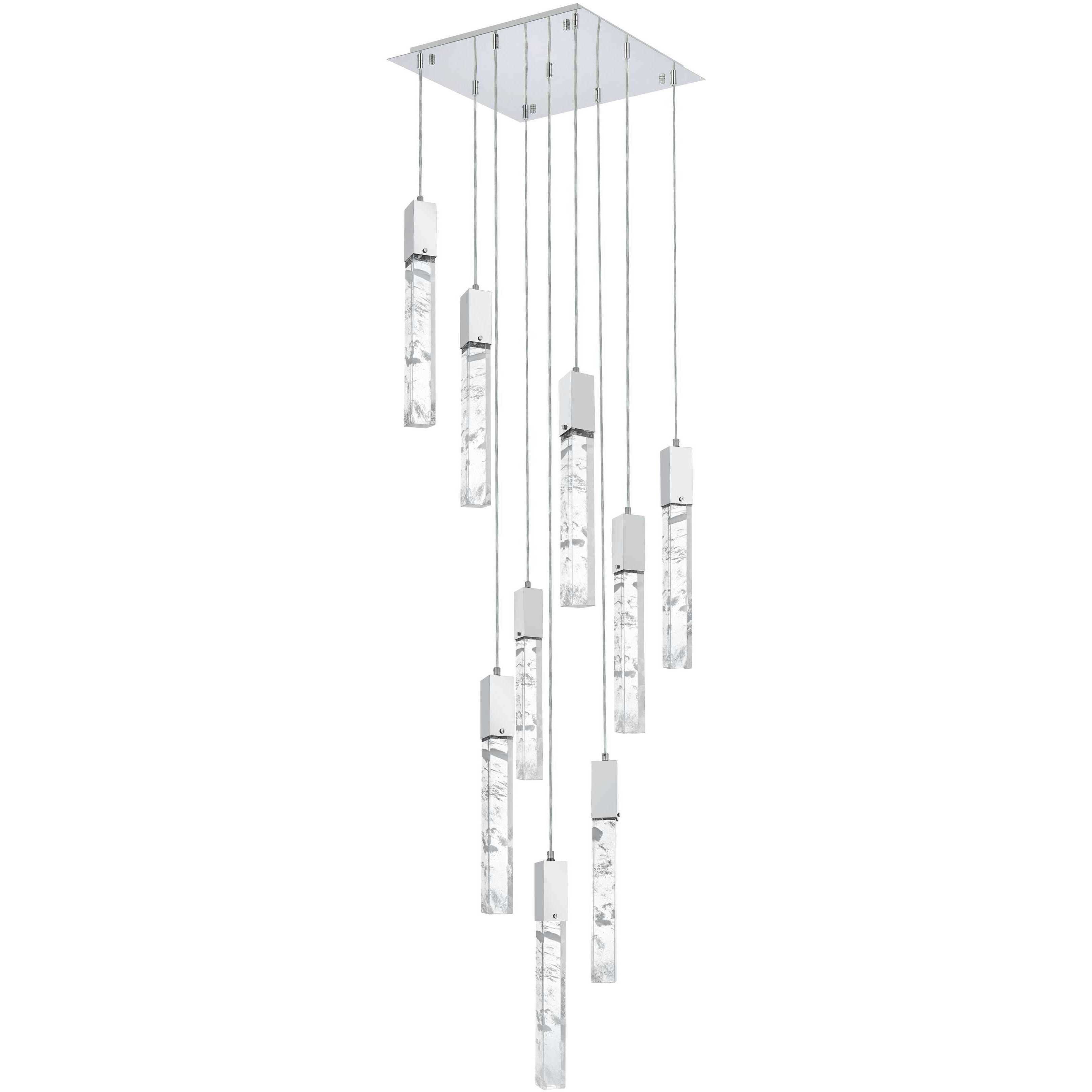 Aurora 9 Light 20 inch Chrome Pendant Ceiling Light