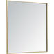 Monet 36 X 36 inch Brass Wall Mirror