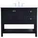 Metropolis 42 X 22 X 33.75 inch Black Vanity Sink Set
