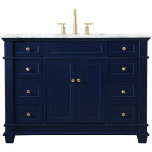 Wesley 48 X 22 X 35 inch Blue Vanity Sink Set