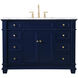 Wesley 48 X 22 X 35 inch Blue Vanity Sink Set