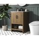 Ira 24 X 34 inch Walnut Brown Bathroom Vanity Cabinet